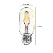 Ampoule LED à filament 4W - E27 vintage LED 360° - Réf 4763C1 - Ambiance chaleureuse et style rétro_1