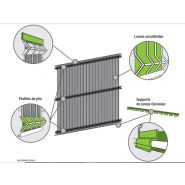 Kit clovision 55 - occultant en pvc pour grillage - clovision - 1,03 à 1,93 m_1