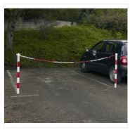 Poteau de signalisation en acier à sceller - Direct Signalétique - Lot de 2 - Hauteur 95 cm - Option manchon_1