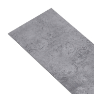 Vidaxl planches de plancher pvc 5,02 m² 2 mm autoadhésif gris ciment 146558_1