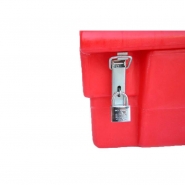 Bac à sable-sel-absorbants 200L avec grenouillères cadenassées et pelle - Polyéthylène haute densité_1