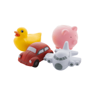 Balle antistress - forme voiture coccinelle - couleur rouge - poids 20,4g_1