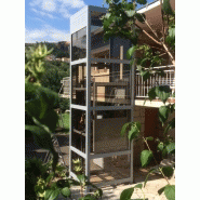 Elfo - Élévateur PMR - Ascenseur privatif extérieur avec grand plateau 1200 mm x 1200 mm_1