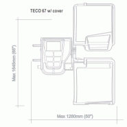 Équilibreuse électronique TECO 67 - pour roues de voitures, fourgons et motos - version avec Laser et illuminateur jante_1