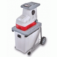 Broyeur de branches électrique Ikra ILH 3000 A - 3000 W, panier de récupération, rangement compact, diamètre 44 mm_1