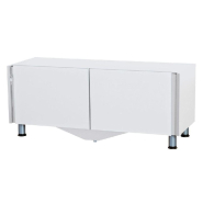 Meuble présentoir à tiroirs L120cm pour Banko Alveo - blanc avec façades personnalisables_1