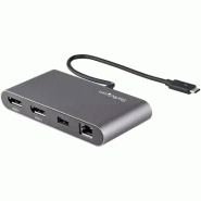 Mini Station d'Accueil Thunderbolt 3 - Dock Portable pour Deux àÉcrans avec DP 4K 60Hz, 1x hub USB-A_1