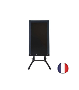 Panneau trottoir - Cadre bois sur piétement design, dimensions 128 cm x 65 cm - Référence : LSTF33AN_1