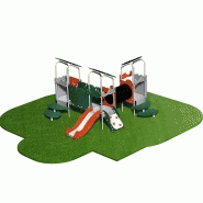 Structure de jeux inox 3 tours gamme Primo Dino - PRD361 - Âge 2-6 ans - Capacité 20 enfants_1