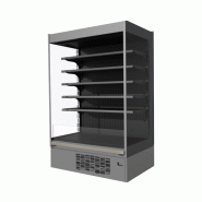 Vitrine réfrigérée verticale PENCIL EFFICIA - 937 mm largeur, 760 mm profondeur, 5 niveaux + base, sans porte, 0°C à +2°C_1