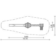 0-22530-700 - structures de jeux combinées - pro urba - dimensions : l 8,60 m x l 2,30 m_1