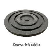 Galette pour fixation sans percement - Balise autorelevable - Platine caoutchouc noir - STI Balisage routier_1