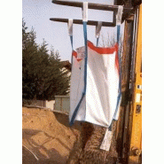 LOT de 10 BIGBAGS neuf 90X90X80, SWL: 1500 kg, - 6/1 - OT avec bandes fluorescentes / OT + sécutité_1