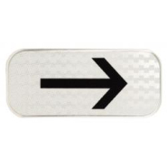 Panonceau prescriptions stationnement et arrêt M8d - flèche noire centrale - Made in France_1