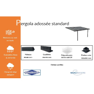 Pergola adossée standard - 2000 / 5000_1