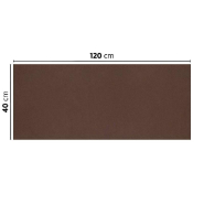 Tête-à-tête pliée en V intissé chocolat 40x120cm - par 400_1