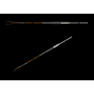 Thermocouple chemisé simple type T - câble Téflon PFA - Ø 3mm - L 100mm - câble 10m - tenue jusqu'à +800°C_1