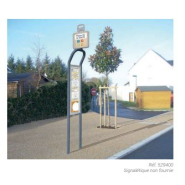 Totem arrêt de bus conviviale® - Jesignale - Vitrine simple ou double face avec support signalétique orientable_1