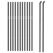 Vidaxl clôture à mailles losangées anthracite 1x25 m 153961_1