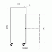 Armoire réfrigérée positive 1400L GN 2/1 4 Demi-Portes pleine extérieur INOX AFI Collin-Lucy_1