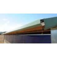 Construction avicole en ossature métallique avec ventilation type Louisiane