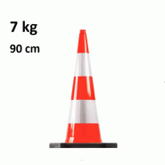 Cône de chantier 90 cm haute qualité -_1