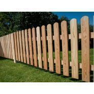 Clôture Bressanone - Clôtures en bois - Pircher - Mélèze alpin brossé - Dimensions 200 x 4,2 x 79 cm_1