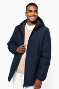 Parka à capuche recyclée unisexe - Réf: K6152 - 100% polyester, déperlant, intérieur matelassé_1