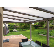 Préau en aluminium sur mesure pour terrasse - Design moderne et fabrication française - BLAVAIT_1