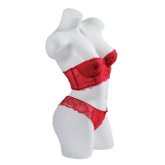 Buste déhanché femme blanc - H76 cm - Polyéthylène HD léger et robuste_1