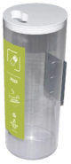 Collecteur de piles 5,5 litres - Polycarbonate incolore, haute résistance et recyclable_1
