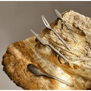 Couteau à gâteau Finger Food - Inox 18/0 - Finition miroir - Lame forgée AISI 420_1