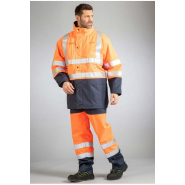 Pantalon multirisques ATEX intempéries HV - Réf. Ppm*mphvj - Bandes rétroréfléchissantes ignifuges et doublure ignifugée_1