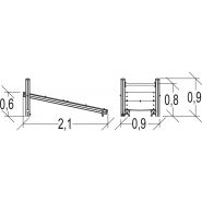 Planche abdos senior - Proludic - 2,10 m de largeur, JPS13-S-M - Pour parcours santé métal_1