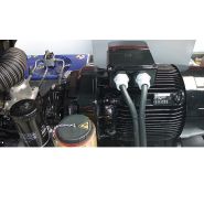 Pompe à chape Alpha e63 avec cuve de 260 litres et sortie latérale