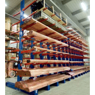 Cantilever pour le stockage d'unités de charge de grande longueur - Securirack© - rayonnage léger ou lourd, simple ou double face_1