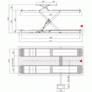 Élévateur hydraulique à ciseaux encastré - Levage 5T principal / 3,5T auxiliaire - Chemins 5 260 mm - BOSCH REXROTH_1