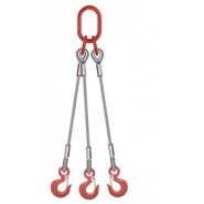 Elingue câble 3 brins - 3 crochets standards Référence 4742_1