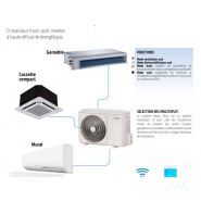 Nexya S4 E Duct Inverter Multi - Climatiseur professionnel gainable - Olimpia Splendid - Commande à distance murale et programmation automatique_1