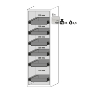 Armoire de sécurité S-CLASSIC-90 - Modèle S90.196.060.WDASR - Réf 30230-001-34394 - Stockage de substances inflammables selon NF EN 14470-1_1