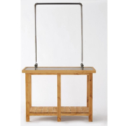Console présentoir authentique L119xP50xH205cm, 100kg supportés sur barre_1