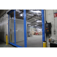Porte rapide planézip 3 / souple / à enroulement / utilisation intérieure / 5000 x 4820 mm