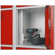 Vestiaire multicases 9 compartiments avec fonction de recharge - 120 cm de largeur_1