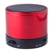 Enceinte Bluetooth - boîtier métallique - fonction main-libre, radio et MP3 - couleur rouge - pile rechargeable_1