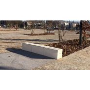 Banquette Dune - Béton Rectangulaire 2m - Modulable et Juxtaposable_1