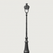 Luminaire d'éclairage public Tuilerie - LED - 38W - 5175 lm - Aluminium ou Bronze - Recyclable et norme RoHS_1
