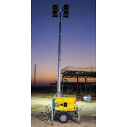 Mât éclairage mobile pour chantier, avec surface d'éclairage allant jusqu'à 500 m2 - disponible en location_1