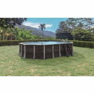 Piscine Granville hors sol octogonale 21m² - composite PVC/chanvre - structure acier - fabrication française et kit filtration inclus_1