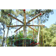 Structure de cordes : arbre aux nids perchés idéale pour les campings, l'écoles, l'espaces verts municipaux_1