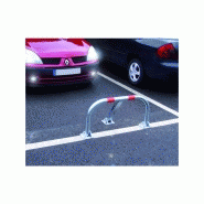 Barrière de parking premium - structure tubulaire Ø 55 mm - acier galvanisé 20/10ème - verrouillage automatique - 96 x 45,5 x 42,5 cm - 12 kg_1